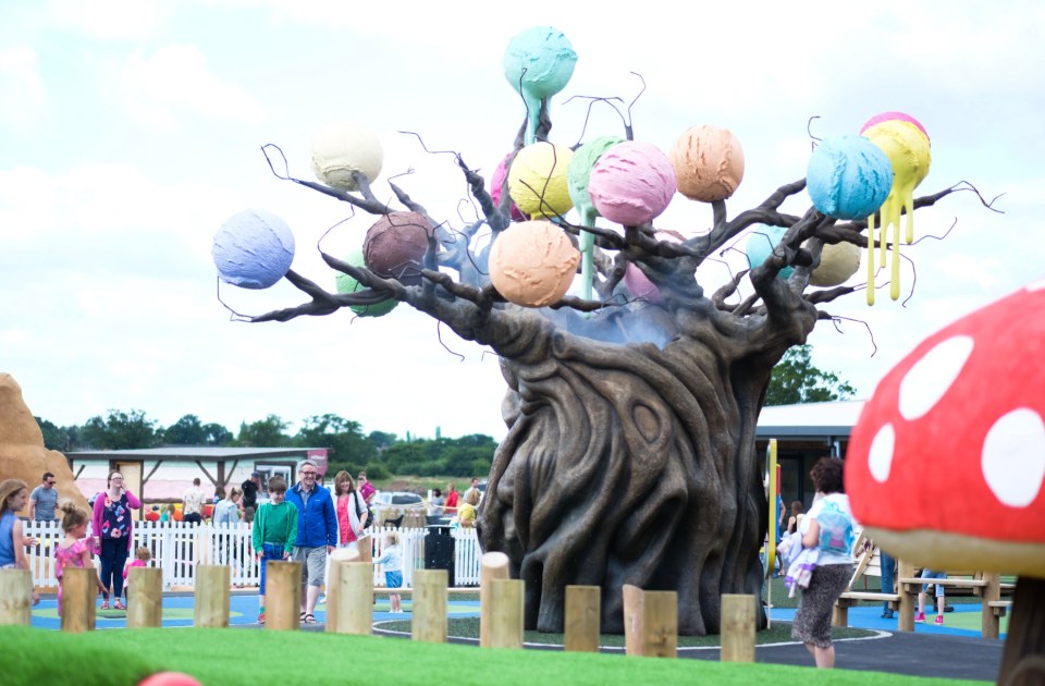 Ice Cream Farm has themed rides - and more than 50 flavours to choose from