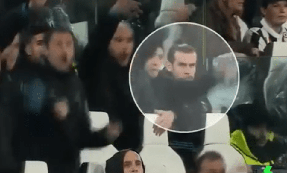  Gareth Bale looked miserable as Cristiano Ronaldo scored his first goal against Juventus