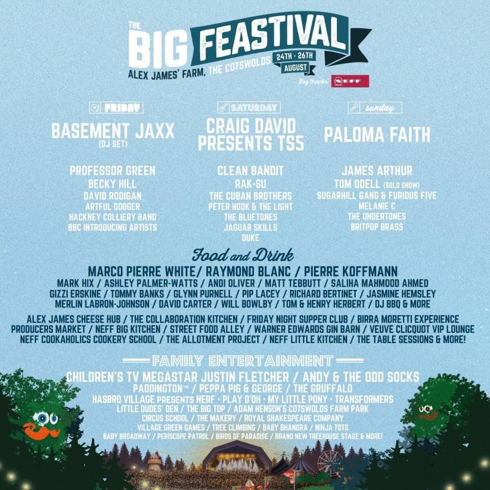  The Big Feastival has an impressive lineup