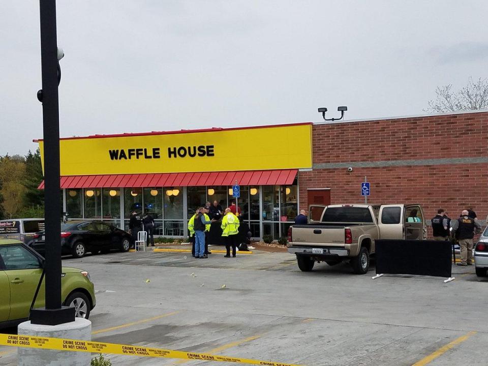  Four people were killed when a shooter opened fire outside and inside the Waffle House