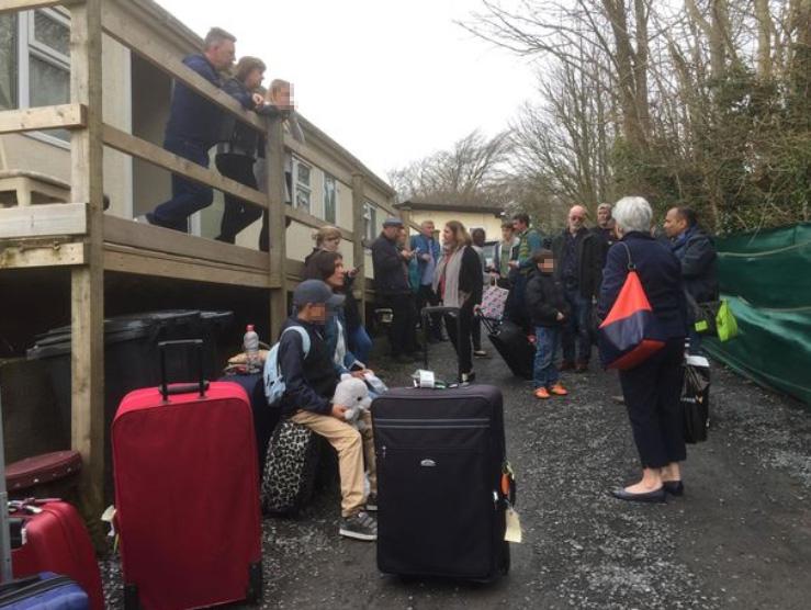 Families with young kids were left stranded at Bristol Airport after a meet and greet parking firm reportedly 'refused' to return their cars