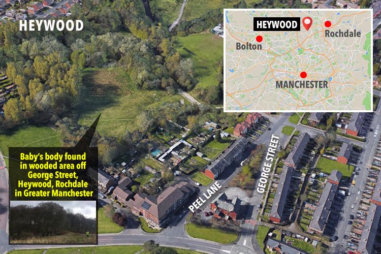  The location of where the baby was discovered is just 500 yards from nearby houses