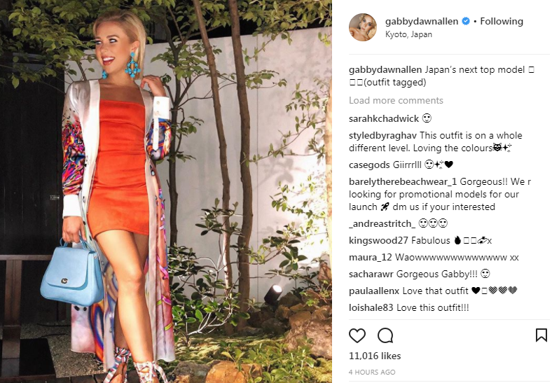  Gabby Allen responded to Marcel hanging out with someone from Britain's Next Top Model