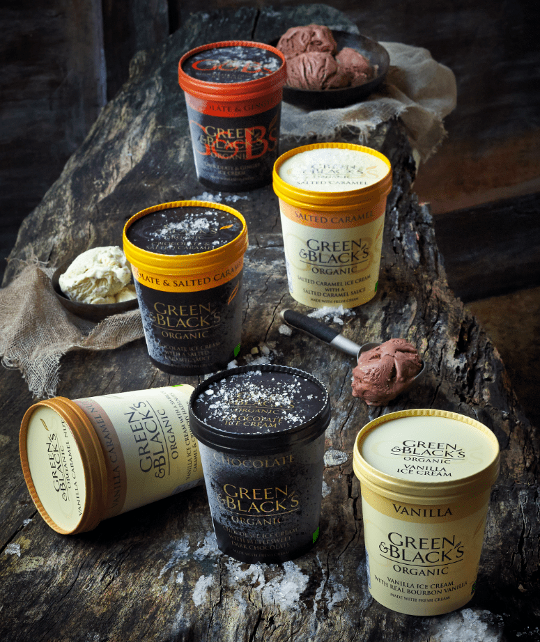  Green & Black's has unveiled three new ice-cream flavours but they come with a hefty price tag