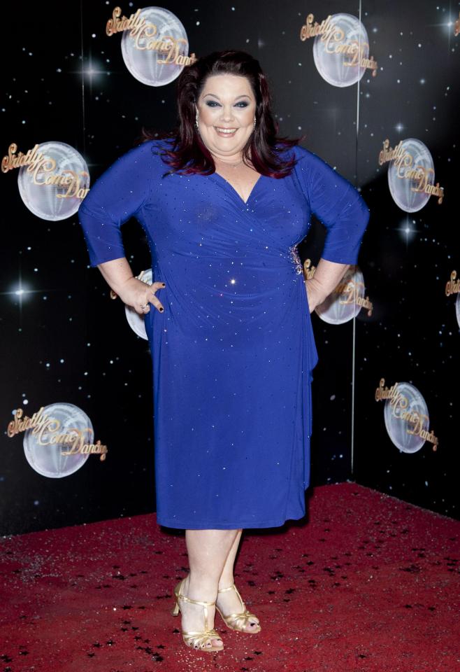  Lisa, who appeared on the 2012 series of Strictly Come Dancing, pictured at her heaviest before the weight loss