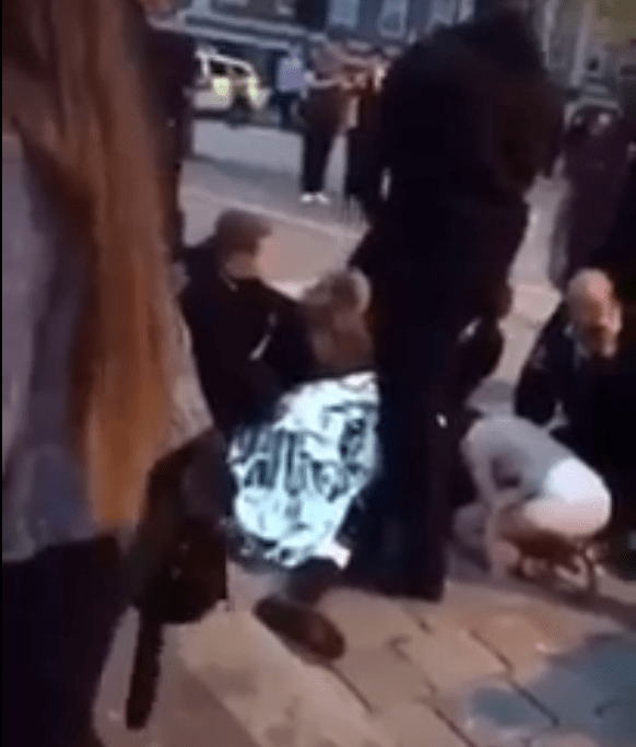  Shocking footage shows the injured being treated in the aftermath