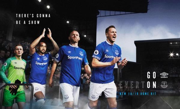  The new home strip that Everton will wear for the 2018-19 season