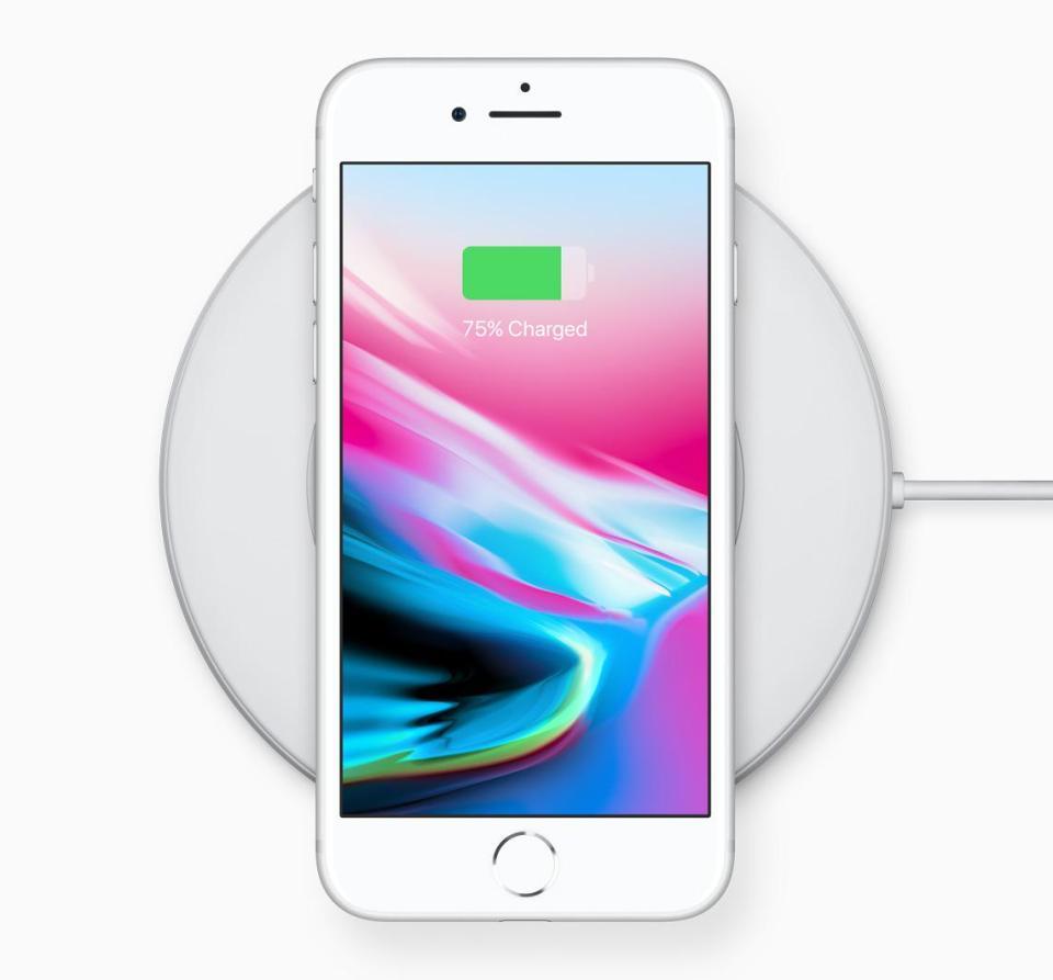  You can wirelessly charge the iPhone 8