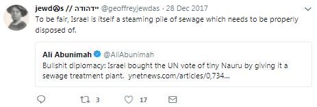 And they called Israel a ‘steaming pile of sewage’