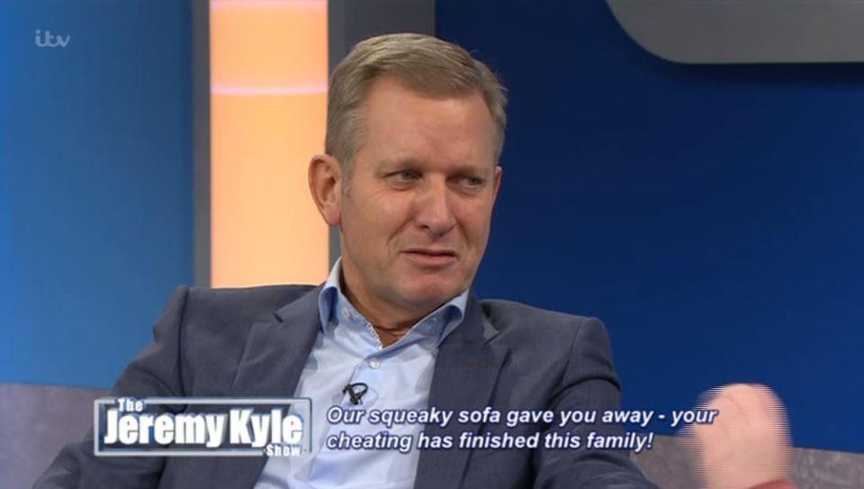  Jeremy Kyle was disgusted when his guest compared the smell of sex to feet