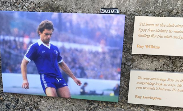  A close-up picture Terry posted of his tribute to Ray Wilkins