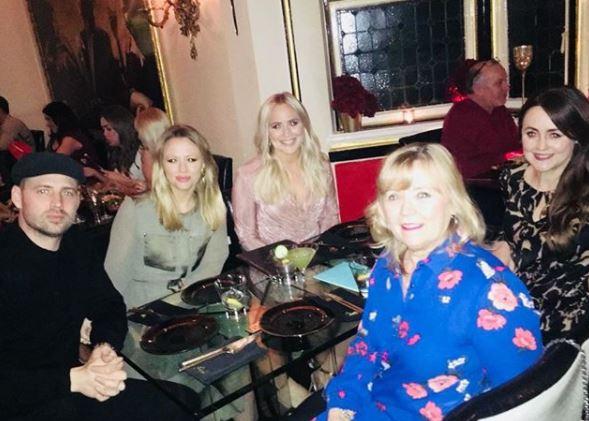  Amy was joined by her sisters Kimberley and Sally, as well as brother Adam and their mum, for a birthday meal in Essex recently