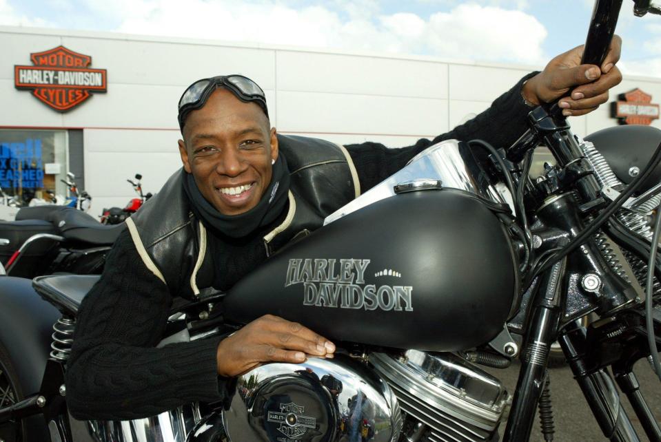  Ian Wright loves the thrill of riding on two wheels