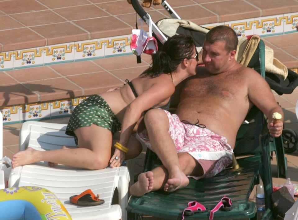  Happier times... Chris and Jessie on holiday