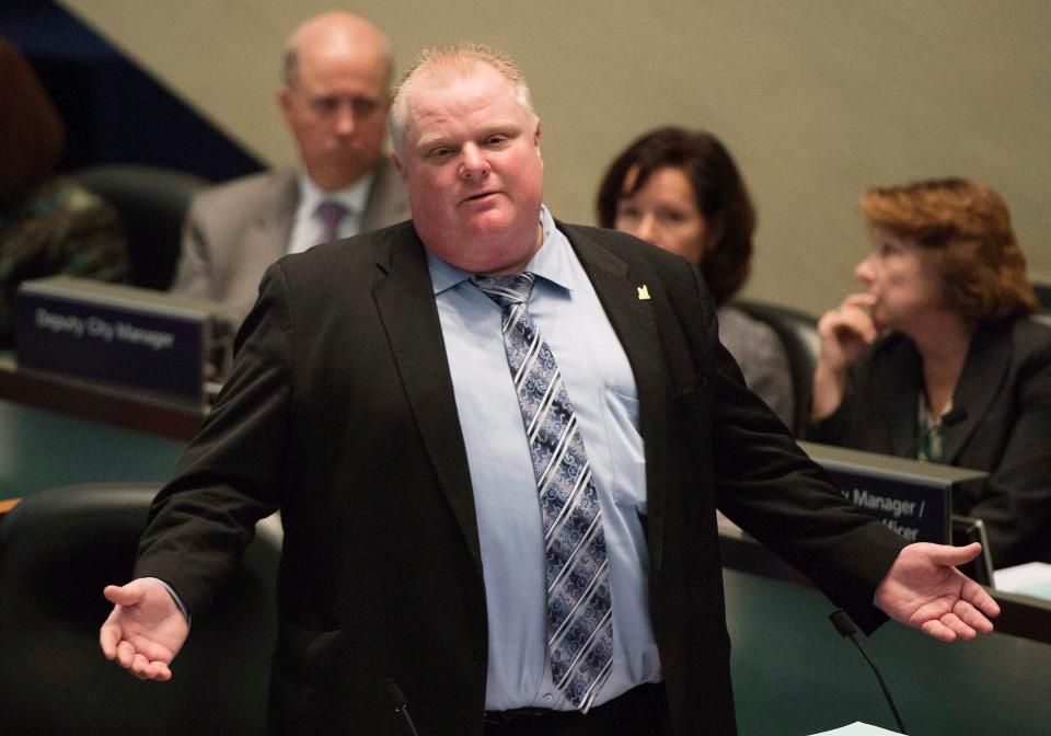  Rob Ford was filmed taking cocaine and accused of sexual misconduct during his time as mayor