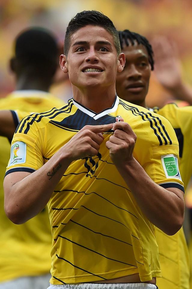  James Rodriguez announced himself on the world stage in 2014