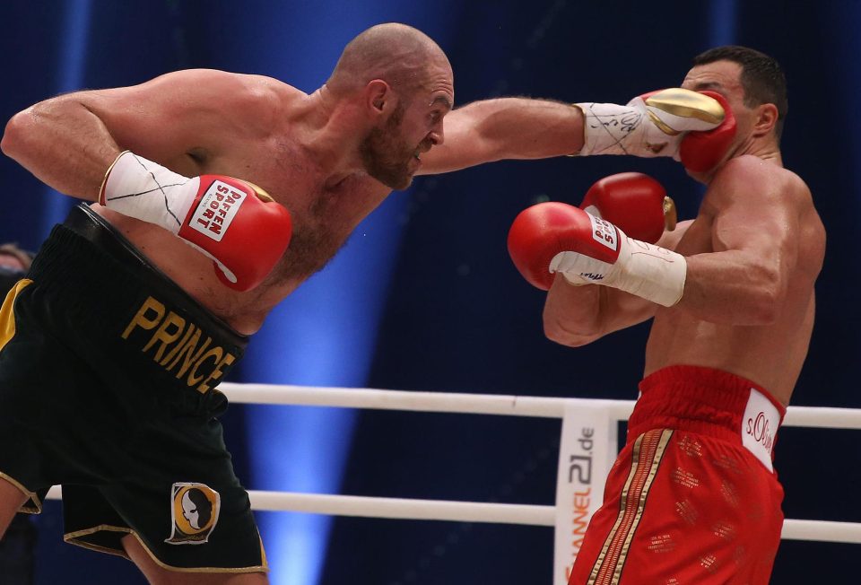  Fury shocked the world after he outclassed Klitschko in Dusseldorf to become the unified heavyweight world champion