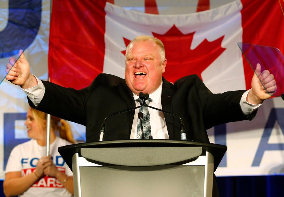  Rob Ford was the mayor of Toronto from 2010-2014 and was at the centre of one of the biggest scandals in Canadian political history