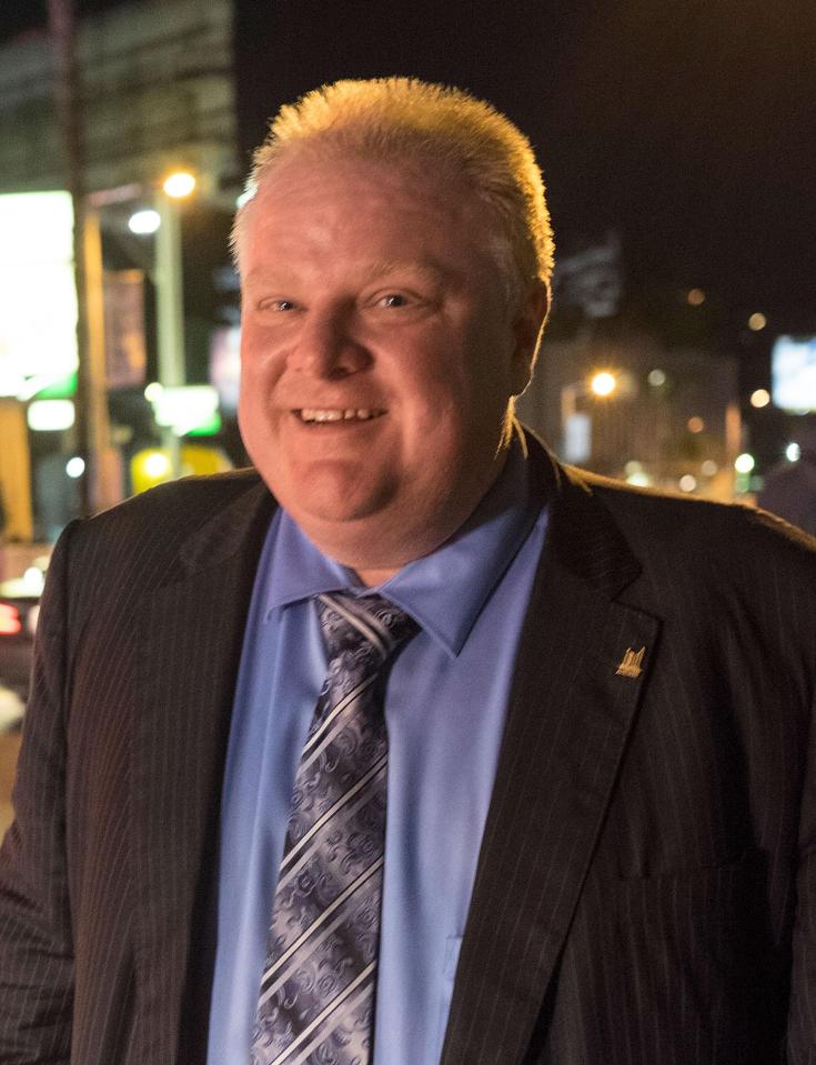  Rob Ford. who died in 2016, was embroiled in a drug scandal during his tenure as mayor of Toronto