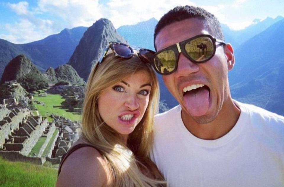  The happy couple at world heritage site Machi Picchu in Peru