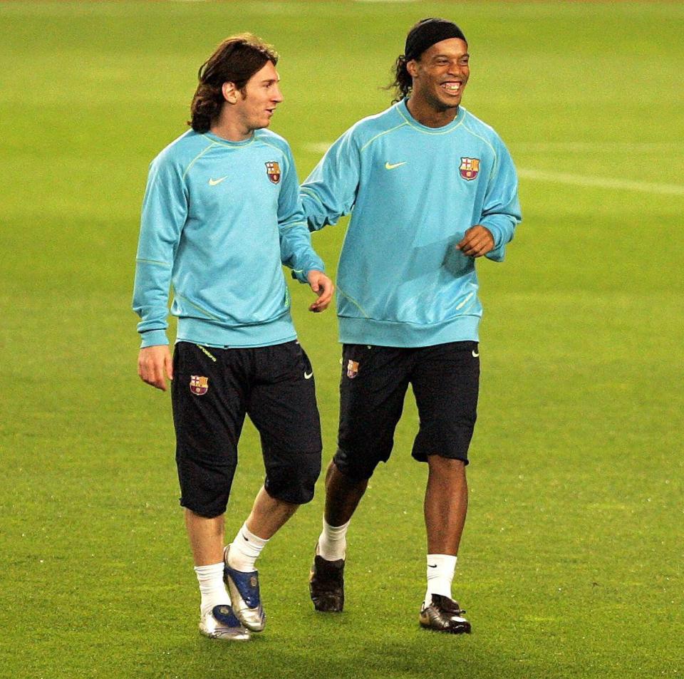  Ronaldinho wishes he could have played with Lionel Messi for longer