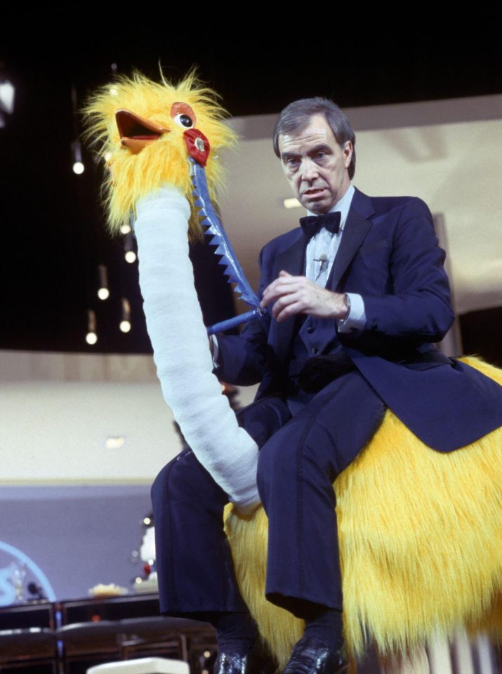  Bernie Clifton and his comedy partner Oswald the ostrich