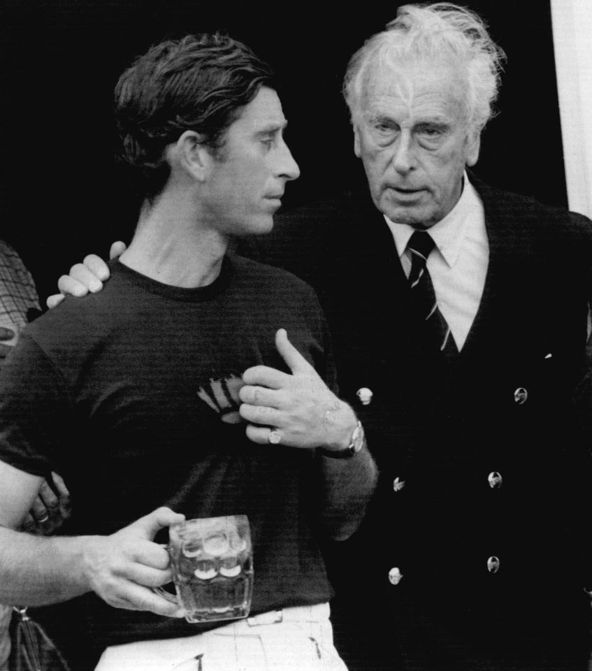  Prince Charles with his beloved great-uncle Louis Mountbatten