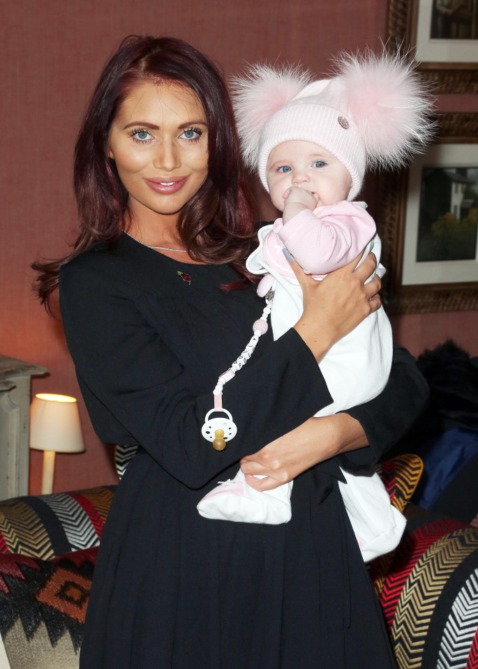 The former Towie star gave birth to Polly in April last year