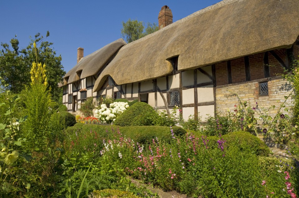 His home town of Stratford-upon-Avon celebrated Shakespeare's birthday with a parade and city-wide carnival. This is the former home of his wife Anne Hathaway