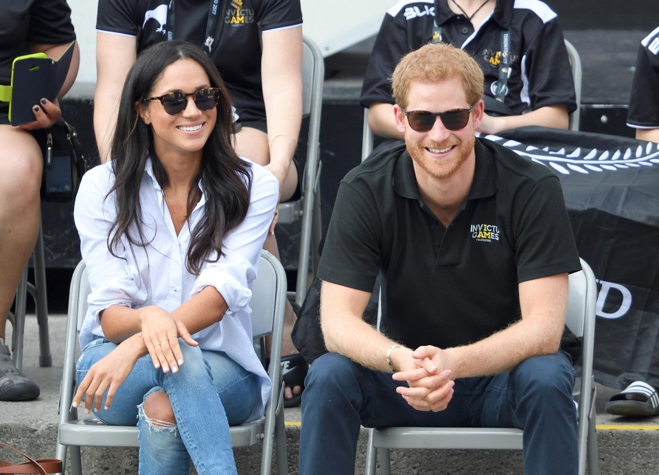 Harry and Meghan at the Invictus Games in Canada last year