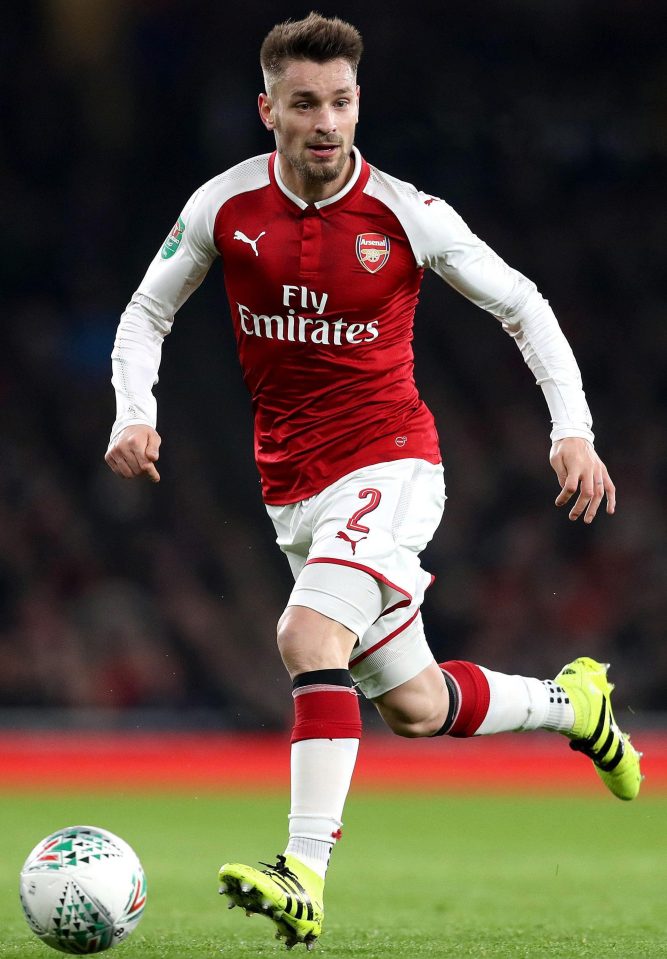  Debuchy made seven appearances for Arsenal this season before leaving on a free for St Etienne