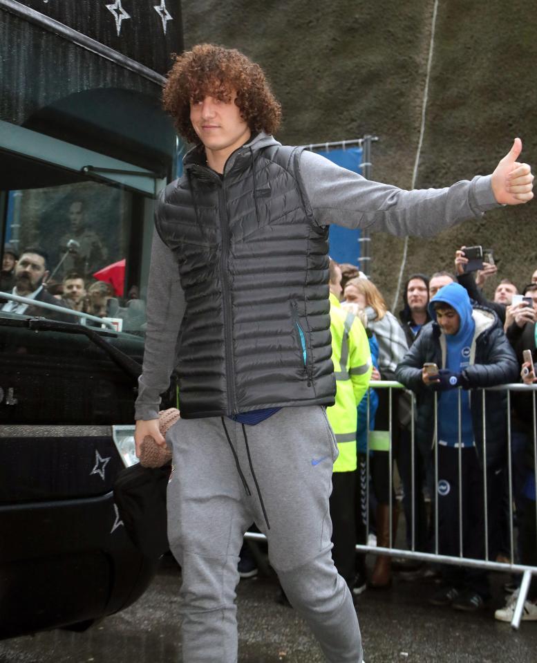  David Luiz has barely featured this term since falling out with Antonio Conte