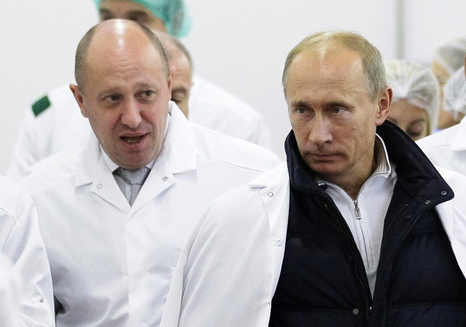 The troll farm was reportedly set up by Vladimir Putin’s catering boss pal Yevgeny Prigozhin, left