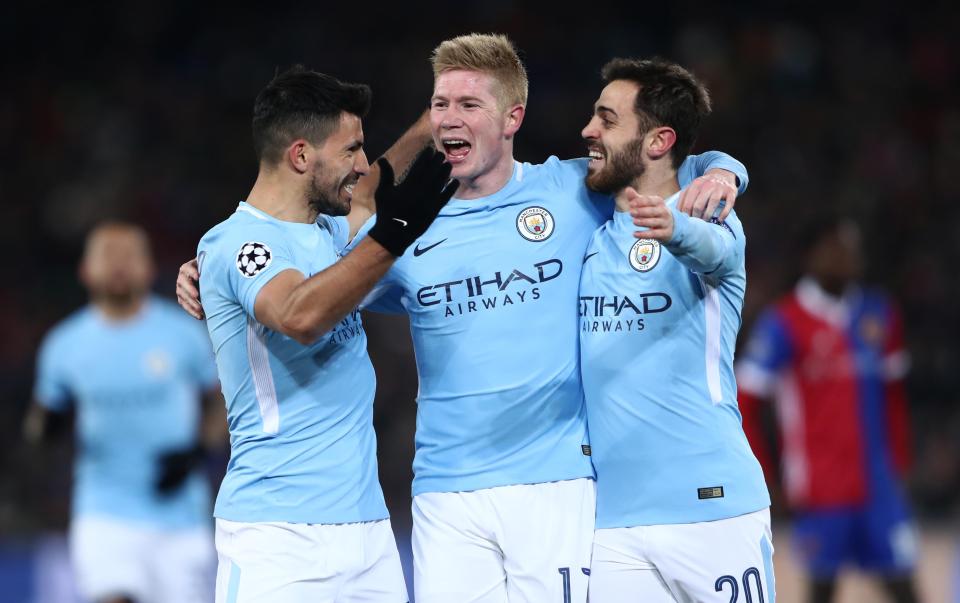  Pep Guardiola could rest the likes of Kevin De Bruyne against United