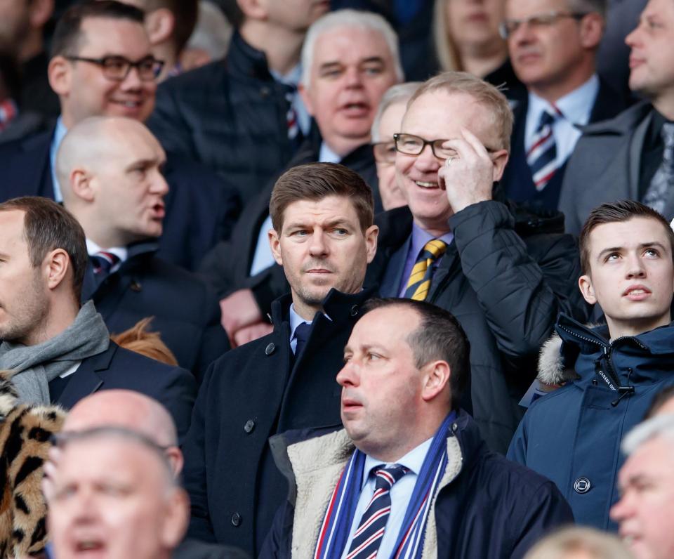  Gerrard was spotted at Ibrox last month and could be appointed the new manager soon