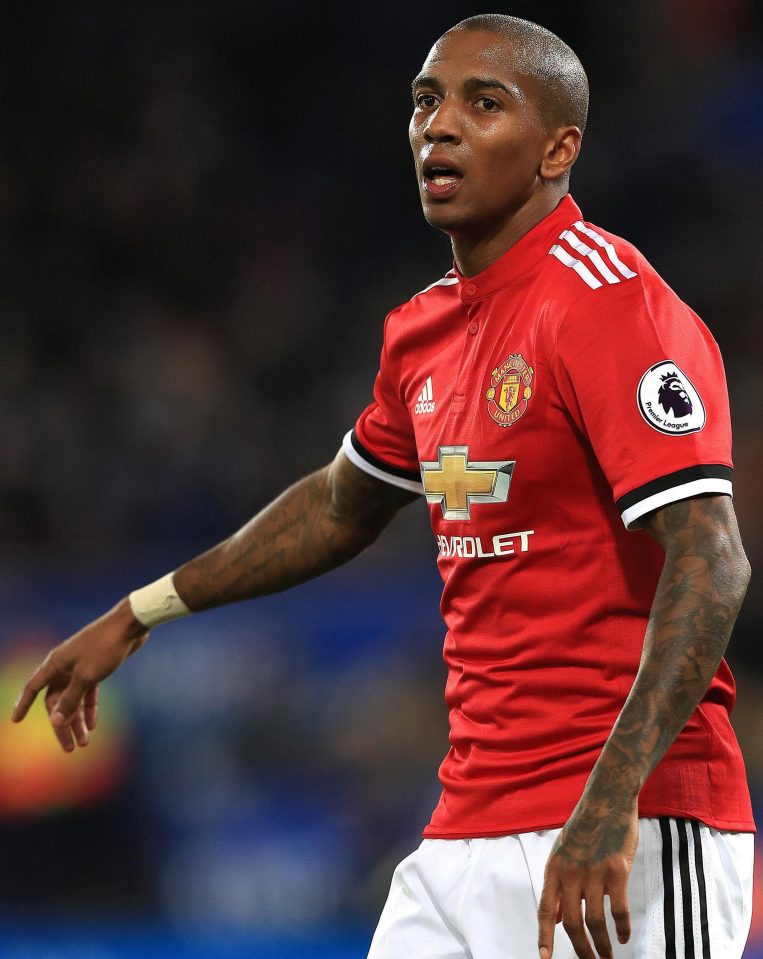  Ashley Young got the nod over Shaw - even though he has been suffering from 'flu