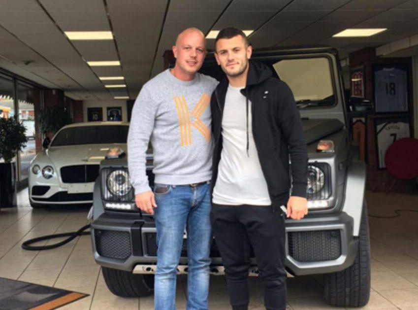  Jack Wilshere is one of Richard Clark's customers at Premier Sports Solutions in Bournemouth