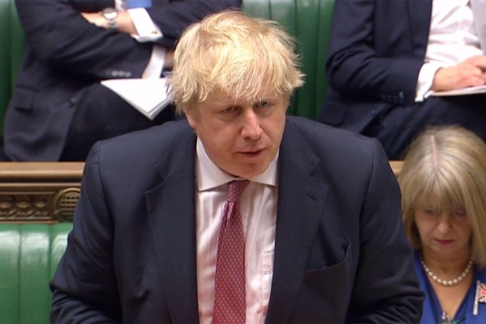  Boris Johnson defended the decision to launch the strikes against Syria