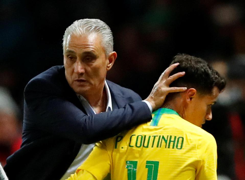  Brazil coach Tite has named Coutinho in his World Cup squad