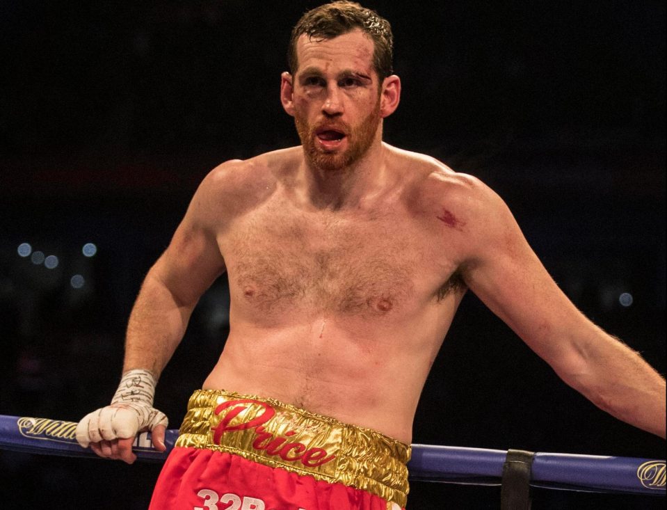  David Price after suffering a brutal KO at the hands of Alexander Povetkin