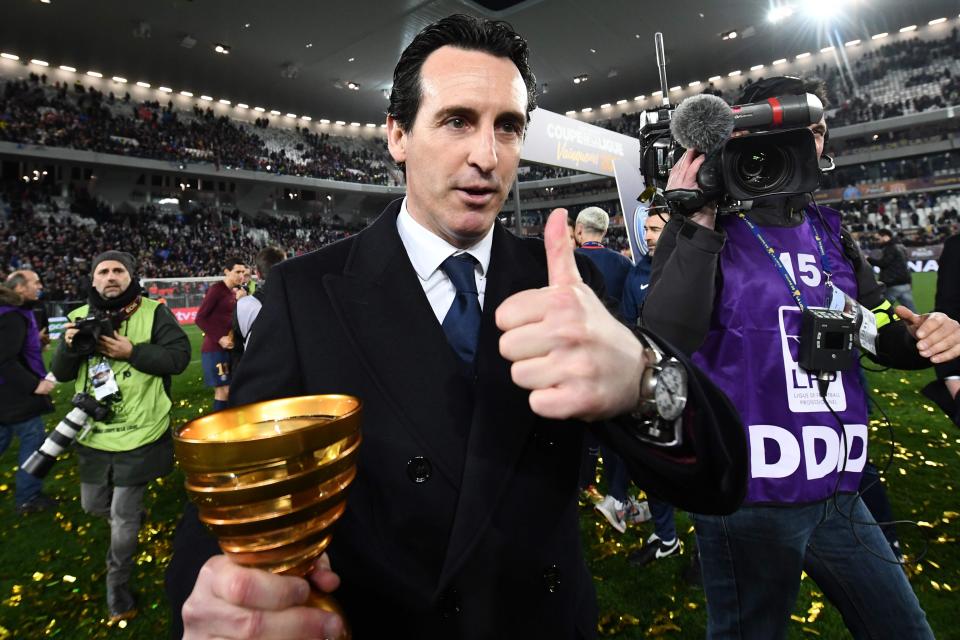  Emery won the French Cup last season and will stand down after another expected triumph on May 8