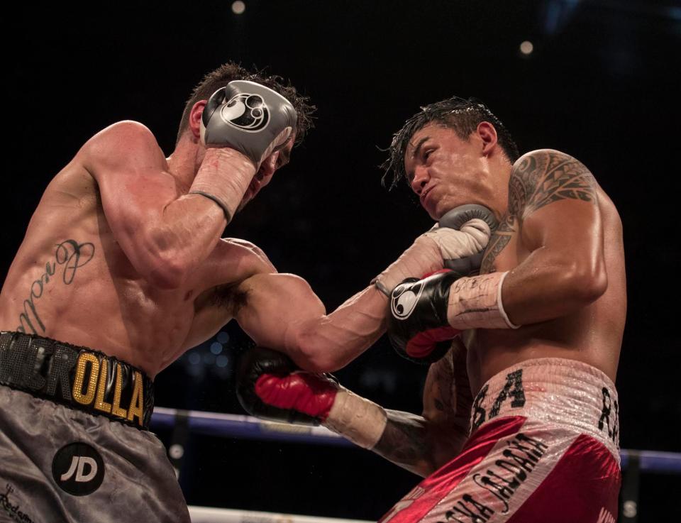  Anthony Crolla was taken through ten rounds in a slug fest with Edson Ramirez