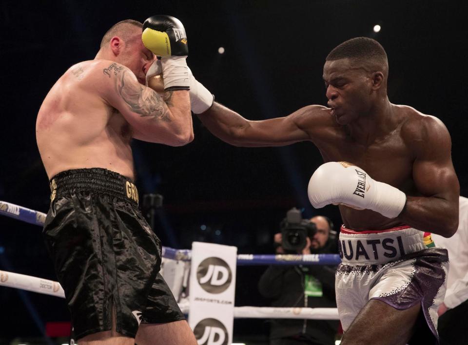  Joshua Buatsi unleashed a flury of shots that Bartolmiej Grafka struggled to deal with