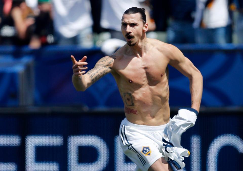  Zlatan Ibrahimovic signed for LA Galaxy as a free transfer