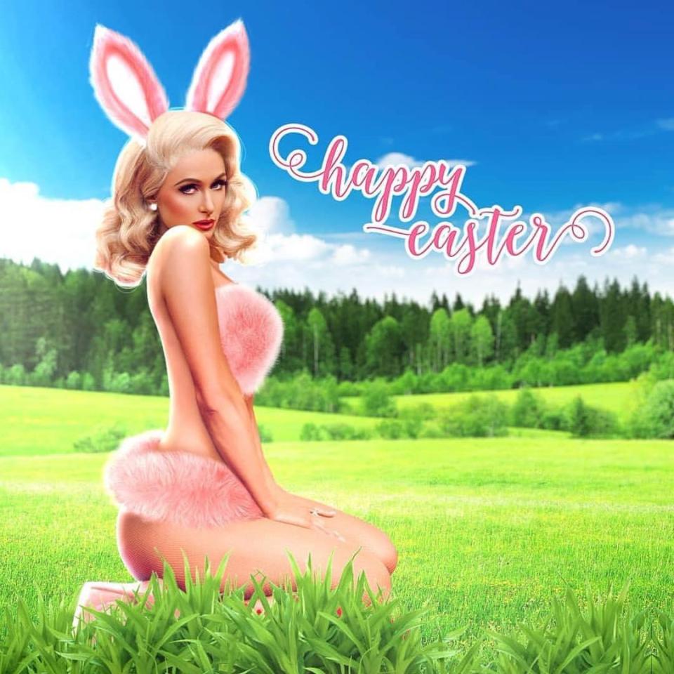  This is how Paris Hilton wished a Hoppy Easter to her 8.6million Instagram followers