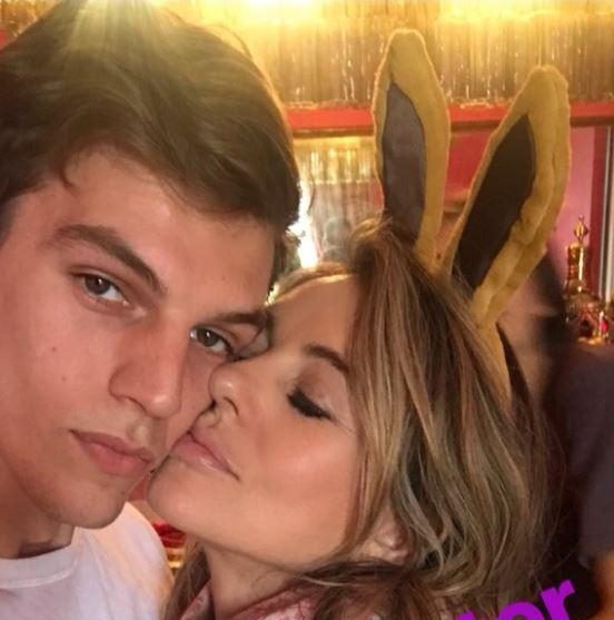  Liz Hurley shared an Easter photo of herself and nephew Miles as he recovered from his stab attack