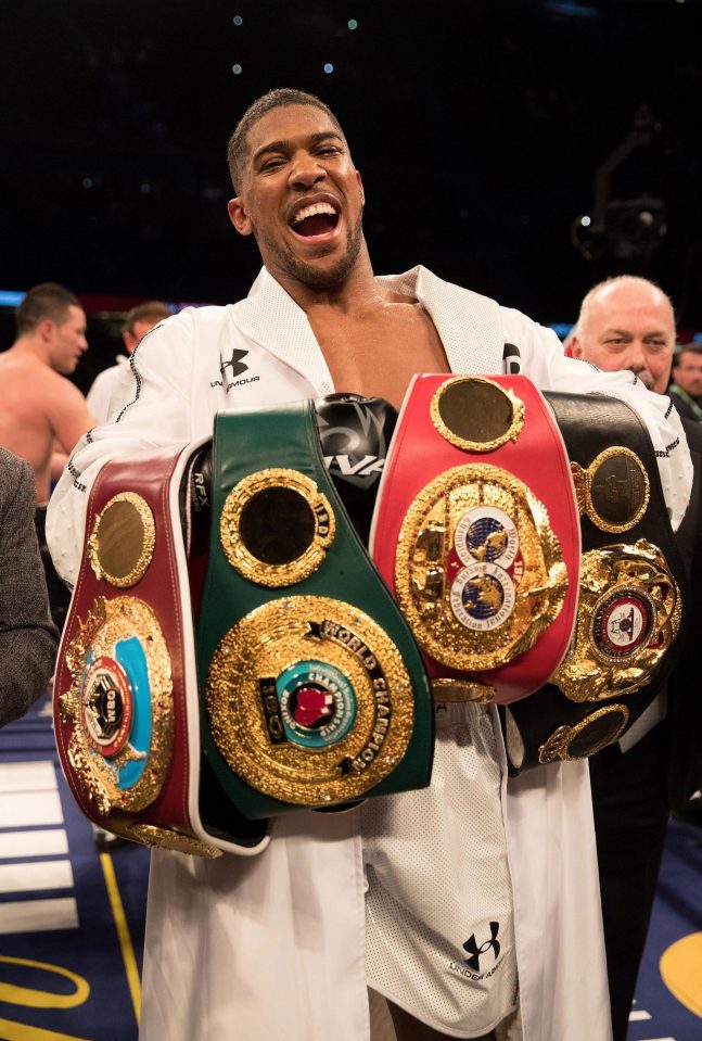  Anthony Joshua needs to beat Deontay Wilder to become the undisputed heavyweight champion of the world