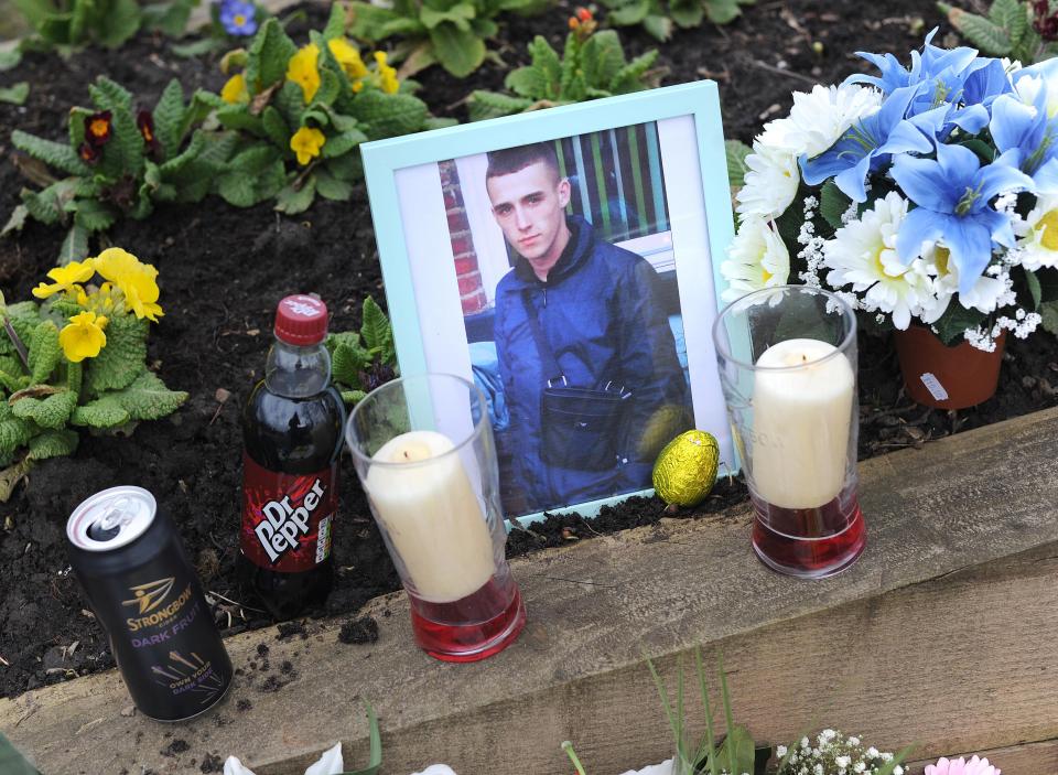  Tributes were made to Kavana at the scene of the fatal crash