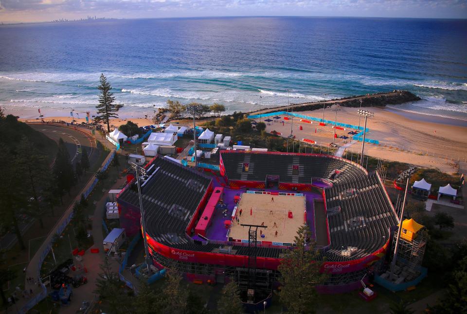  The stunning view over the Gold Coast volleyball court