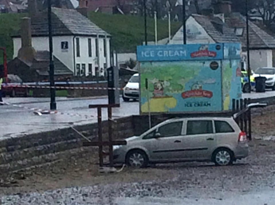  An OAP died after being hit in an apparent freak accident on a Dorset beach